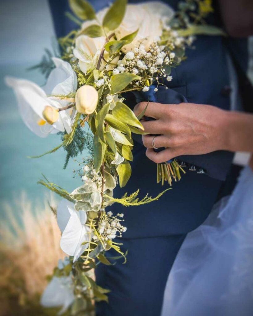 mariage projet composition bouquet marié